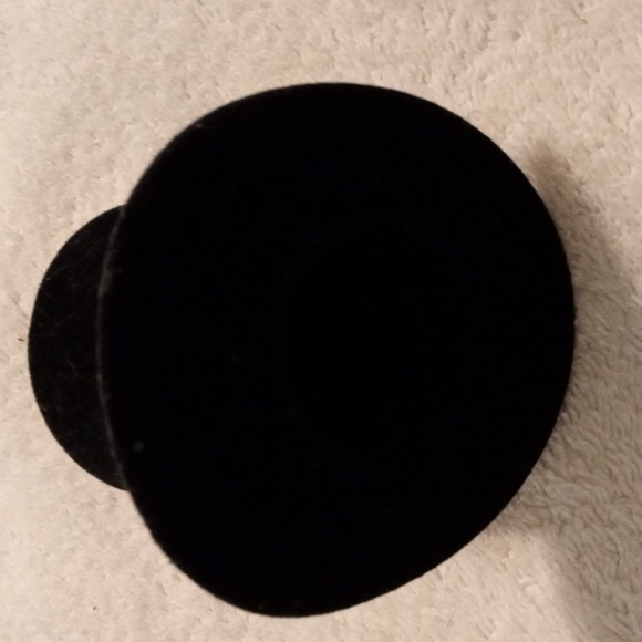 Black Top Hat with Red Band and Gold Buckle Ornament - Picture 6 of 6